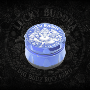 happy buddha herb grinder (light blue)
