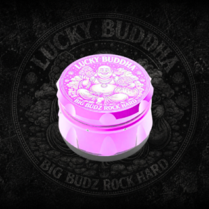happy buddha herb grinder (light blue) (copy)